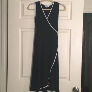 Calvin Klein black and white dress